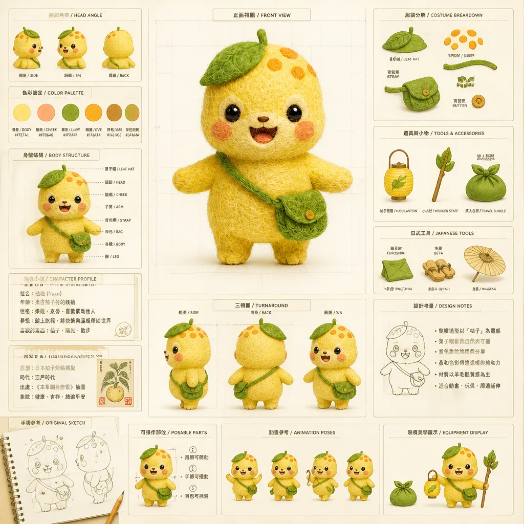 森林精靈：柚柚(Yuzu) 角色設定全集