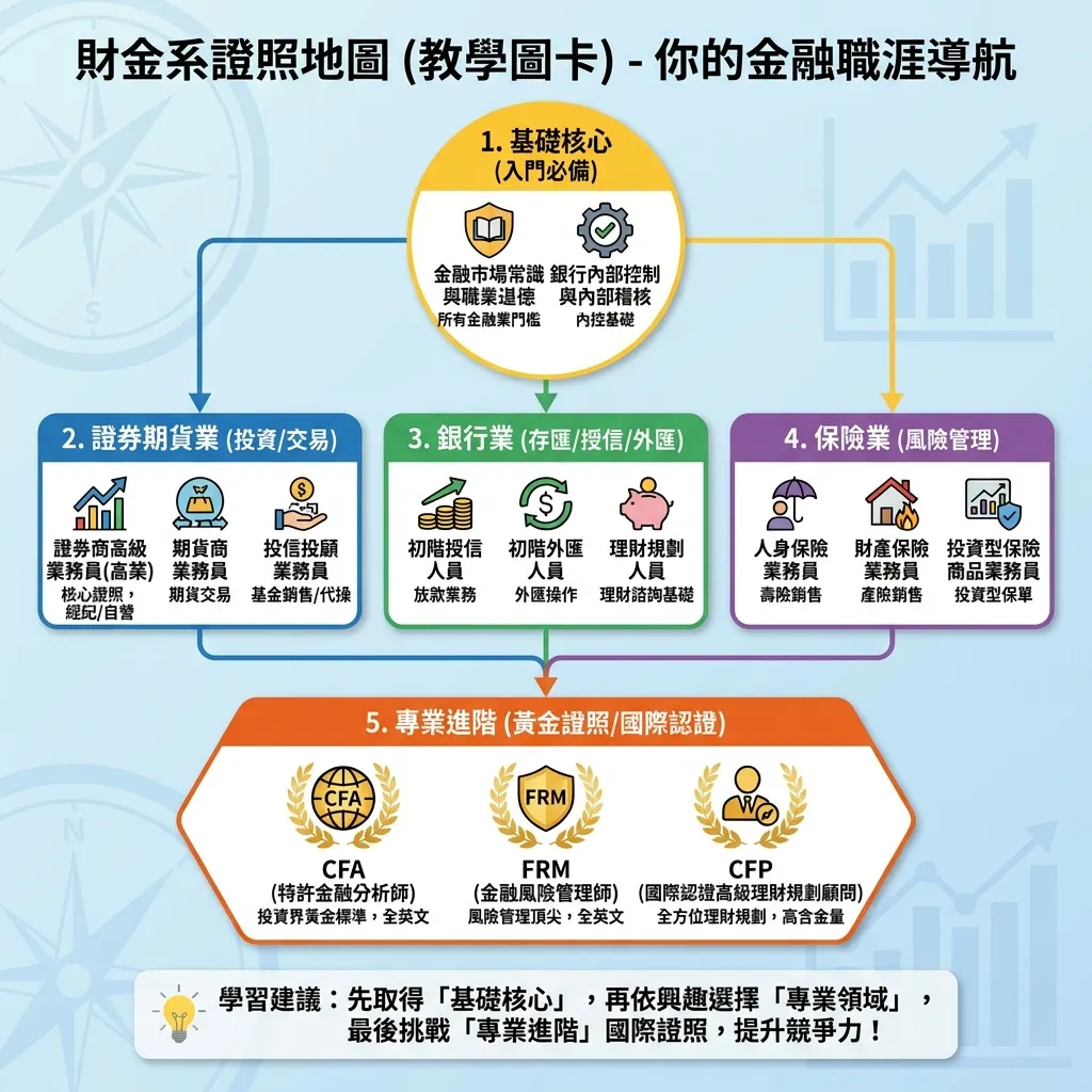 財金系證照地圖：你的金融職涯導航指南