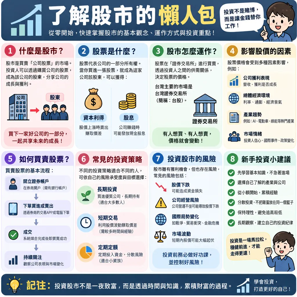 新手理財第一課：了解股市的入門懶人包