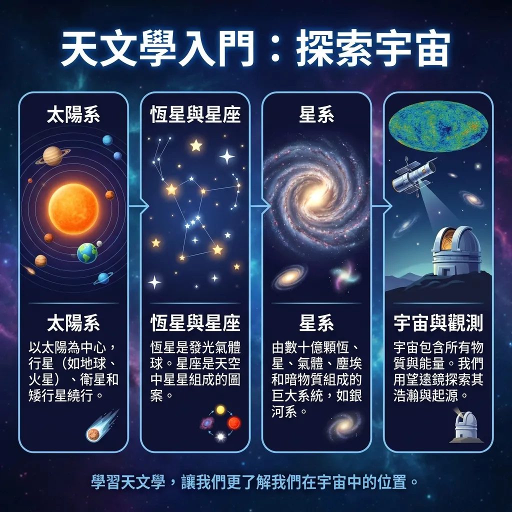 天文學入門:探索宇宙之美資訊圖表