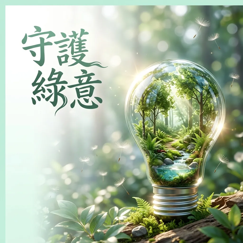 守護綠意:微觀森林的純淨夢境
