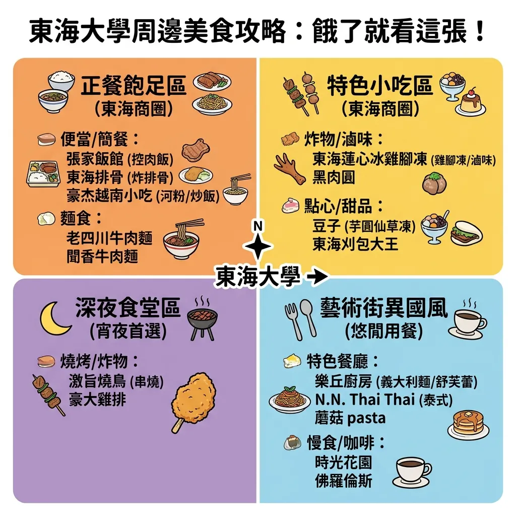 東海大學周邊美食攻略：餓了就看這張！