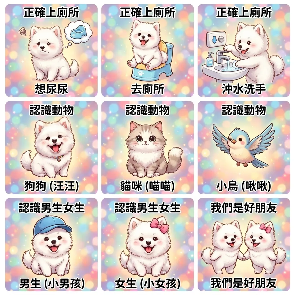 幼兒成長學習指南：與可愛小狗狗一起認識生活