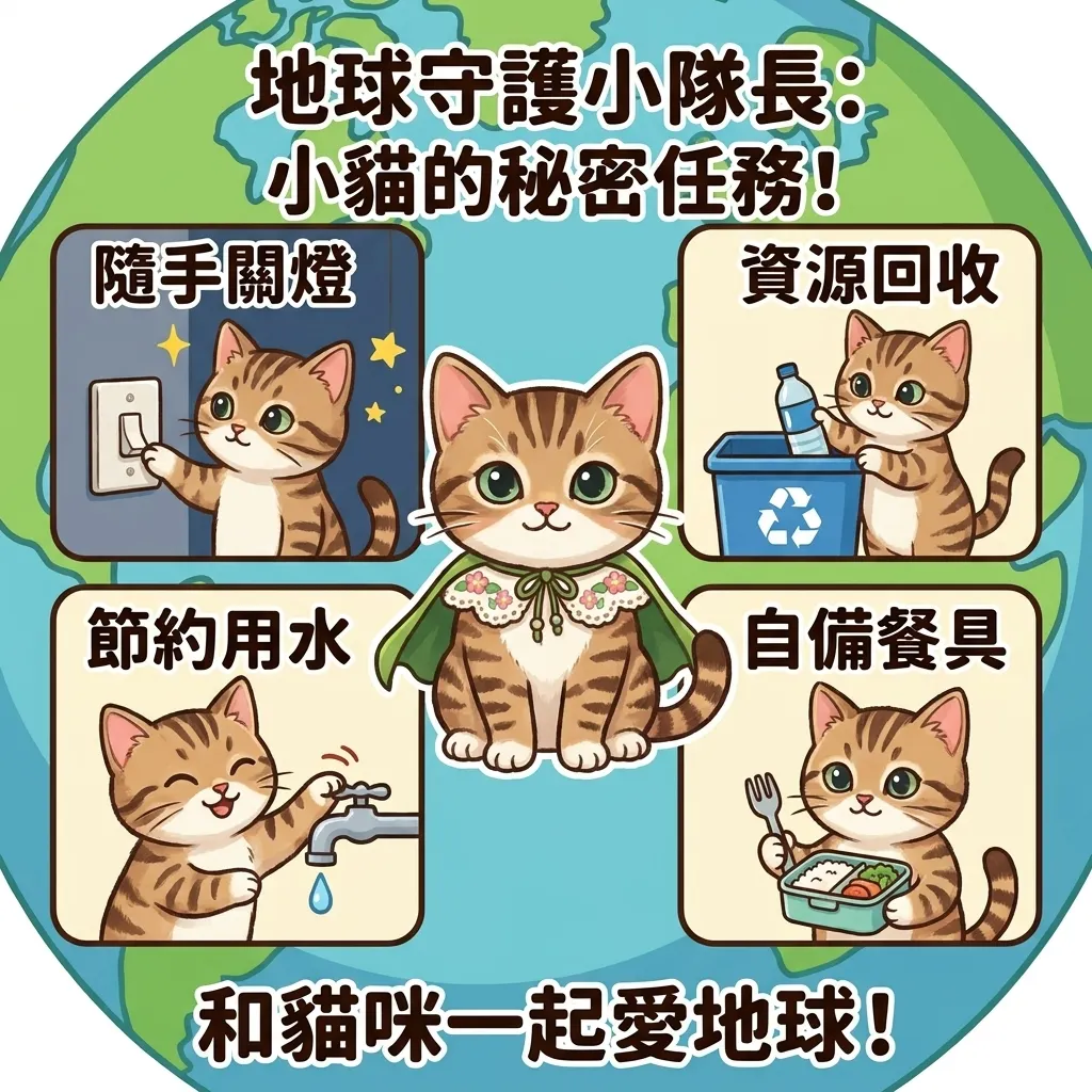 南台科大幼保系4B2I0902地球守護小隊長：小貓的環保秘密任務！