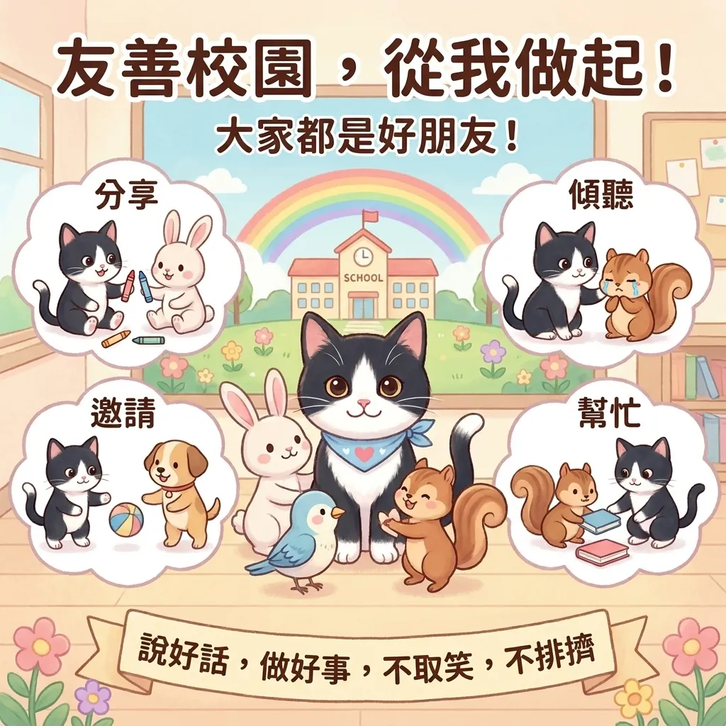 南台科大幼保系4B2I0914 - 友善校園小使者：大家都是好朋友！
