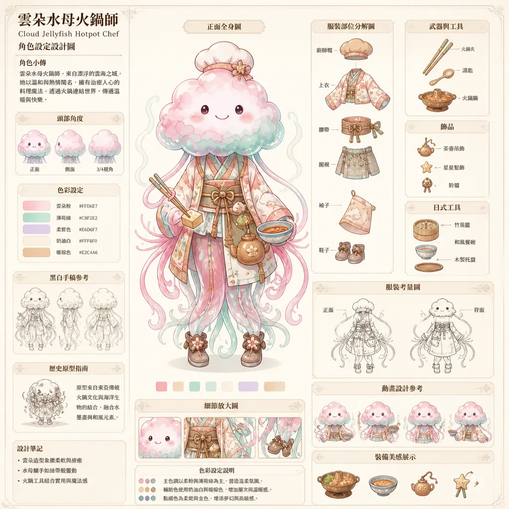 雲朵水母火鍋師
