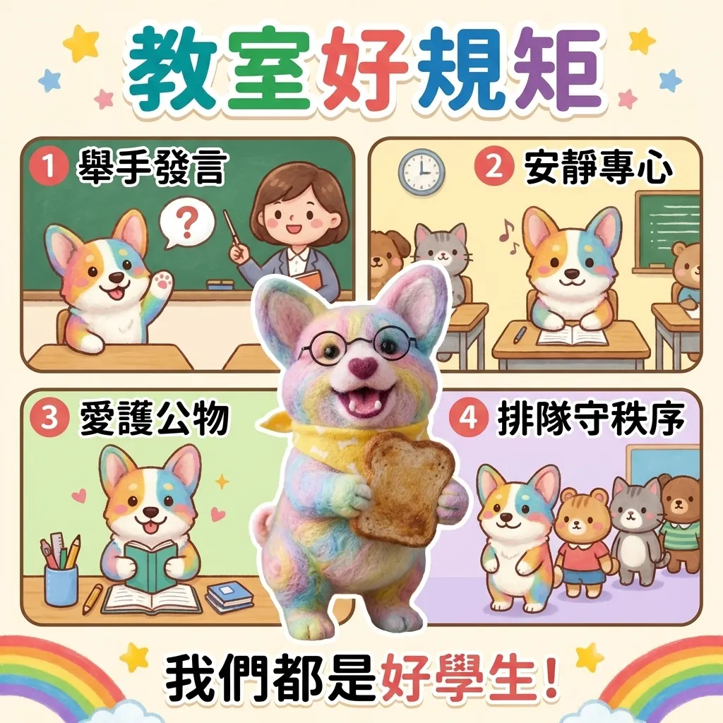 4B1C0909南台科大幼保系彩虹柯基的教室好規矩:小二生必備校園生活指南