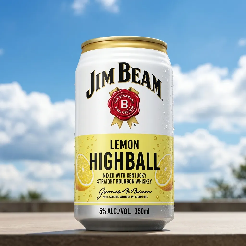 夏日湛藍下的占邊檸檬威士忌蘇打罐 流設系1A 茗鈞