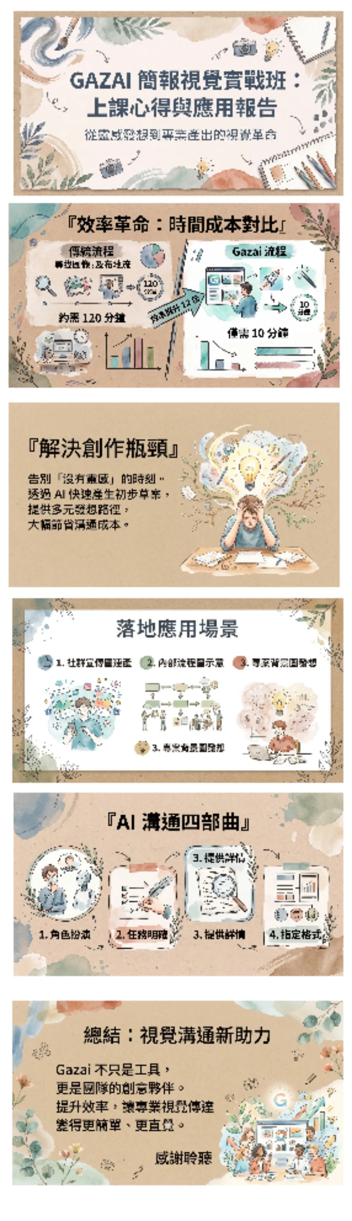 GAZAI 簡報視覺實戰班:上課心得與應用報告