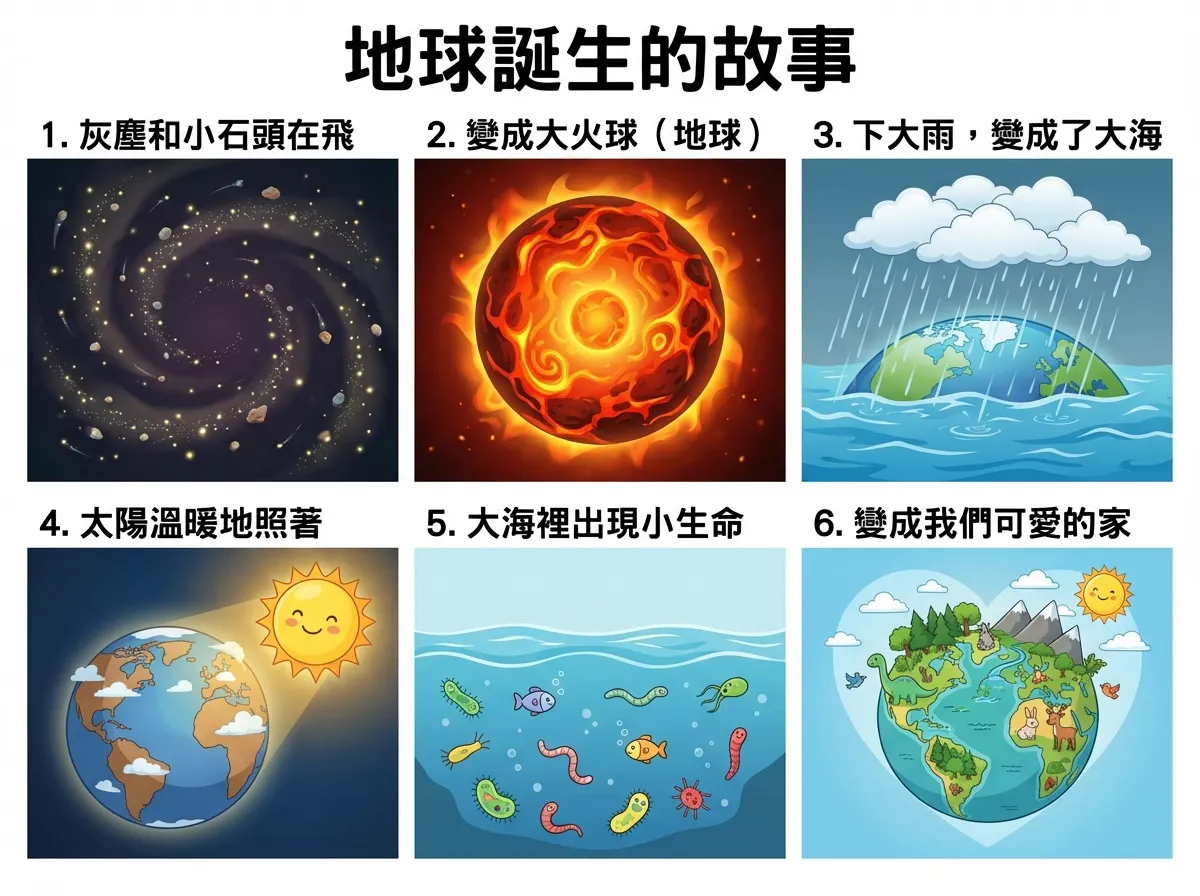 地球誕生的故事：從塵埃到家園