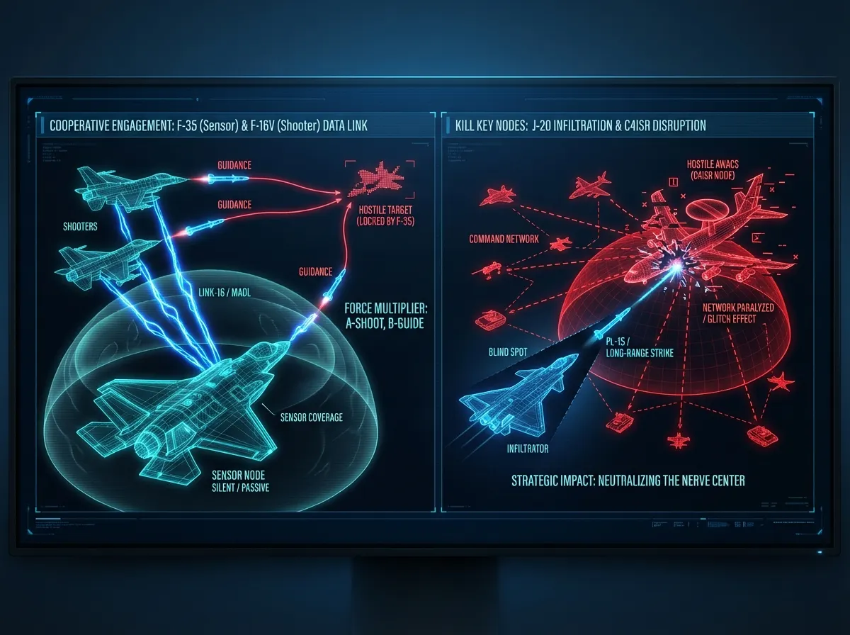 4代機與5代機協同作戰