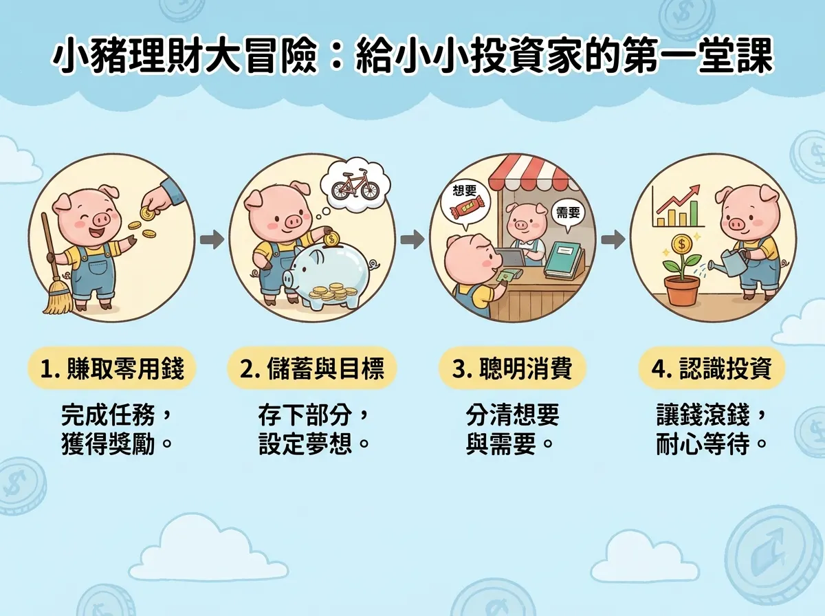 小豬理財大冒險：給小小投資家的第一堂課