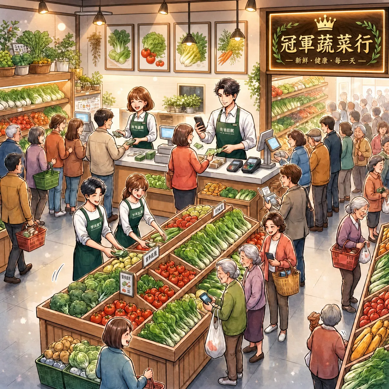 中信科大 03656 冠軍蔬菜行：晨間市場的溫馨時刻