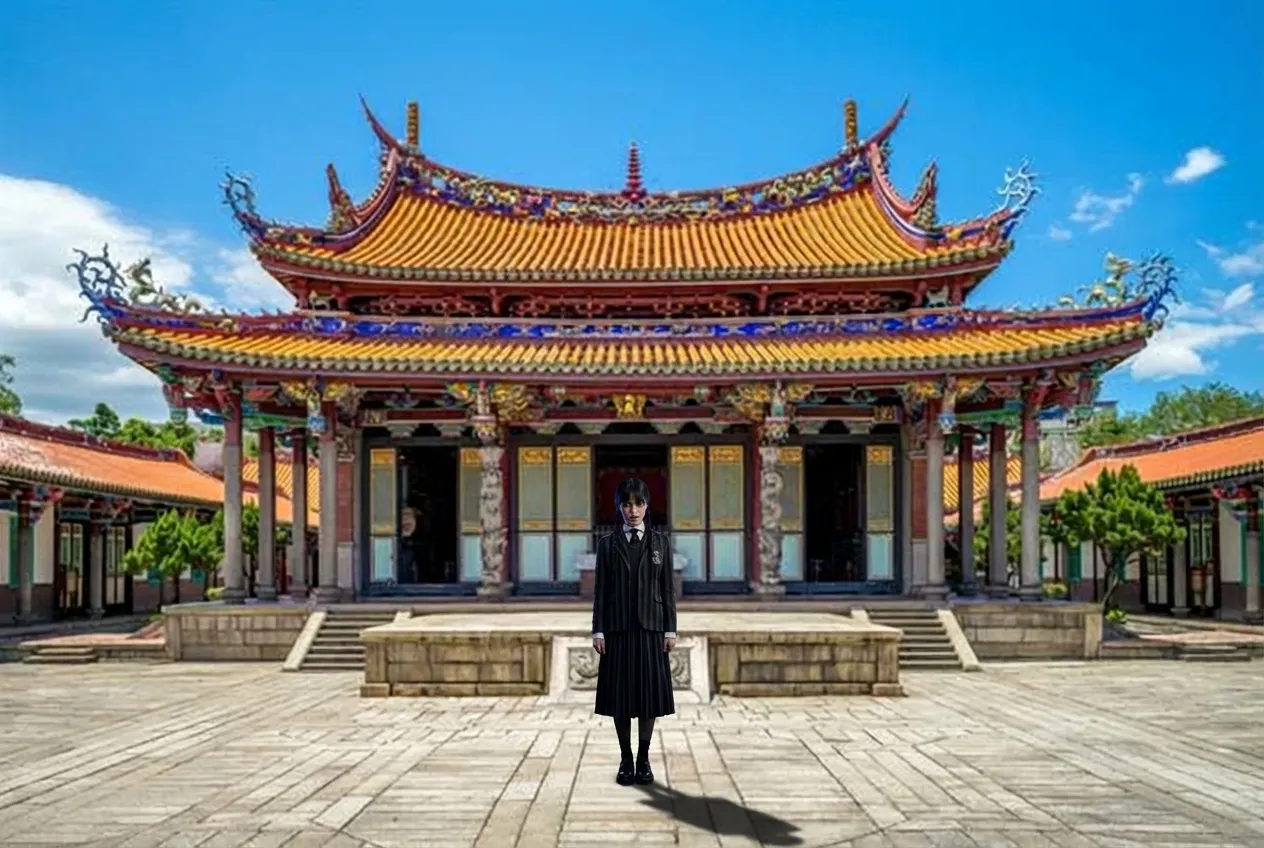 星期三與廟宇的奇幻相遇廟