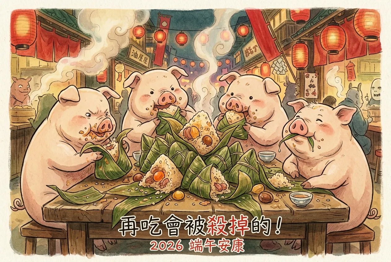 2026 端午節賀卡:神隱少女風格之饕餮饗宴