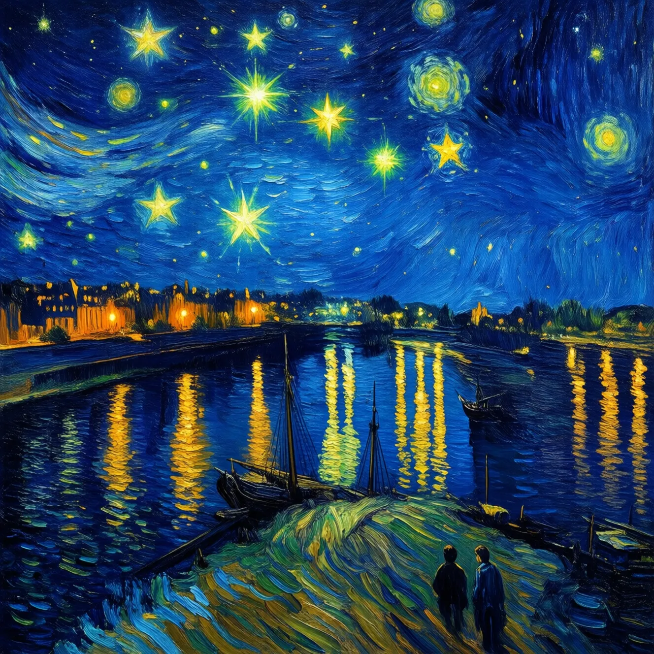 羅納河畔的星夜