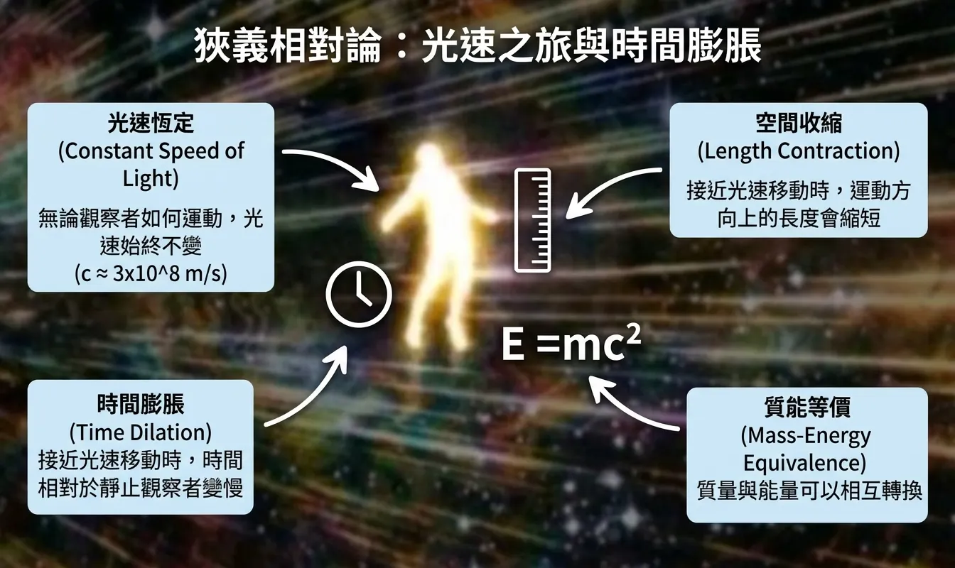 狹義相對論:光速之旅與時間膨脹