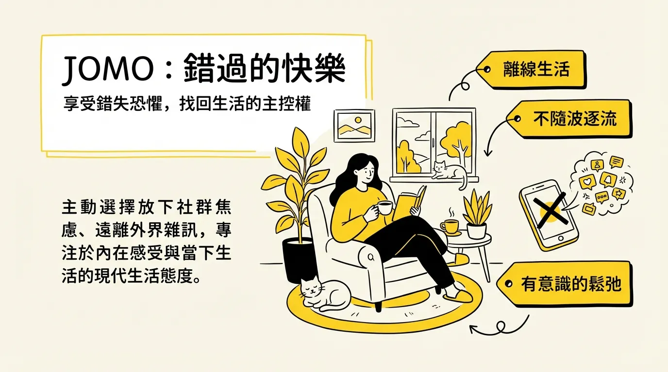 JOMO:錯過的快樂 - 享受離線生活