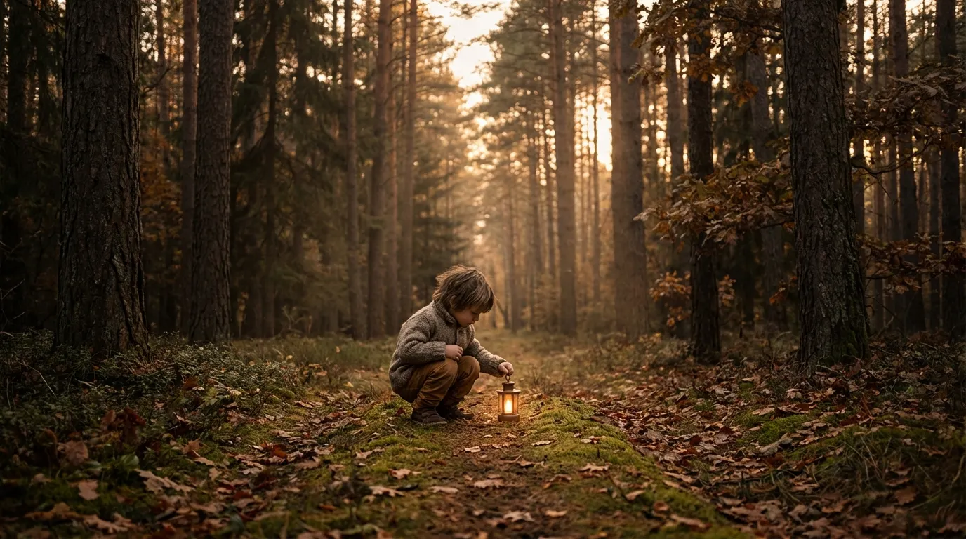 森林裡的提燈少年