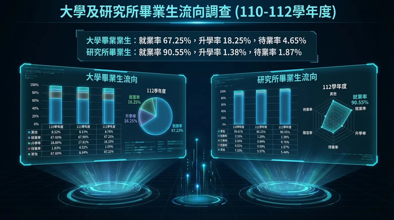 大學及研究所畢業生流向HUD數據簡報AI J512