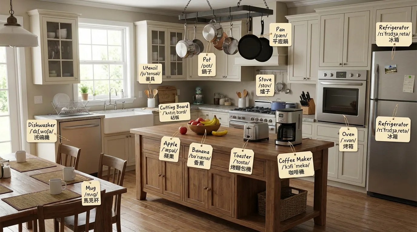 中信科大YEH-寫實廚房英文單字學習