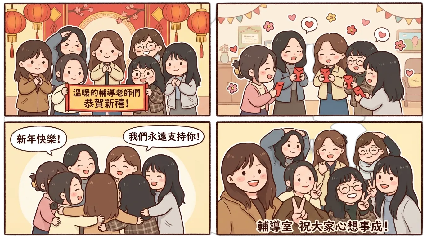 中信科大WEN_溫暖輔導老師們的拜年趣事