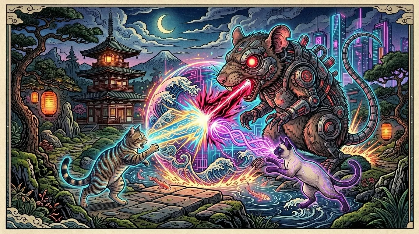 喵影幻戰:浮世繪賽博之巔