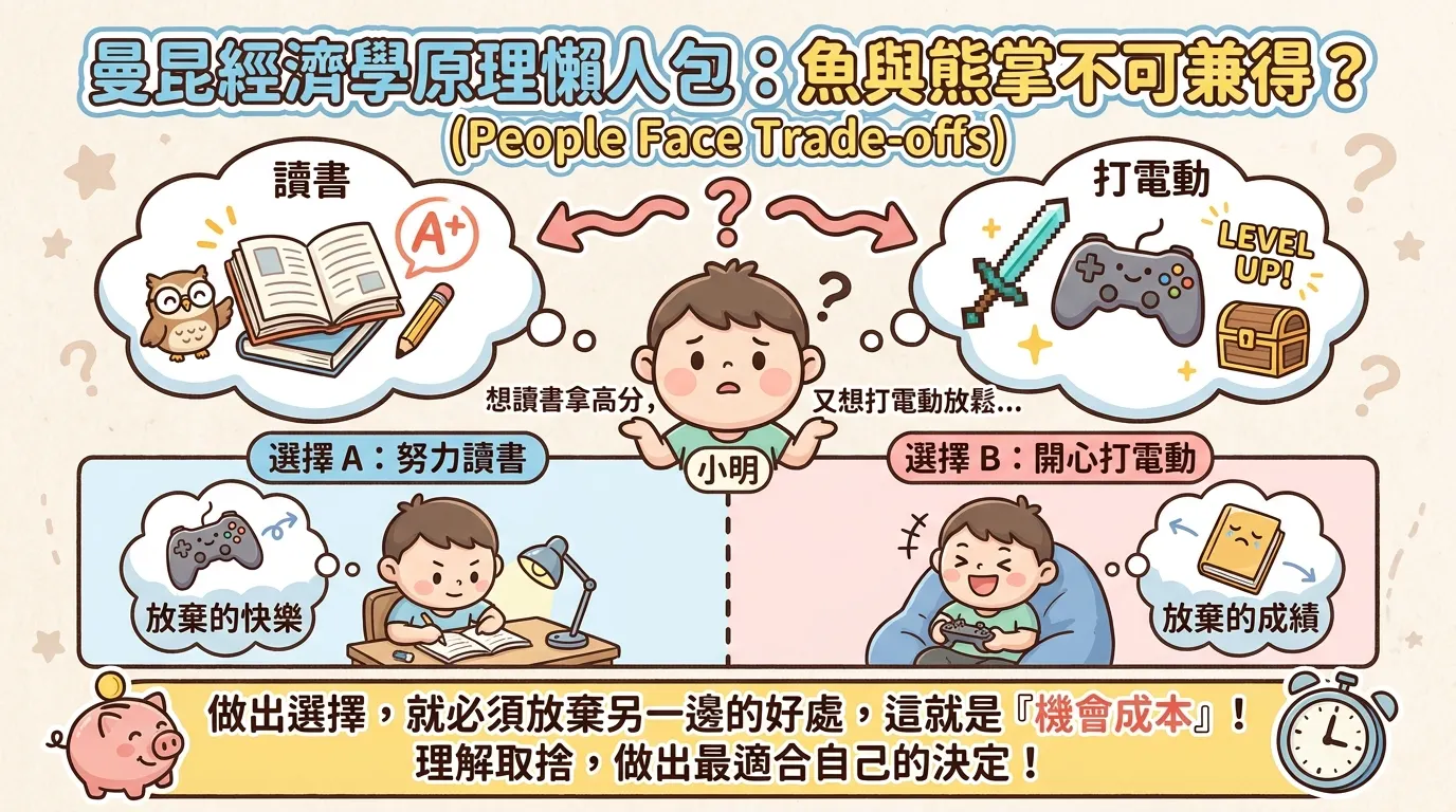 曼昆經濟學原理懶人包：魚與熊掌不可兼得？