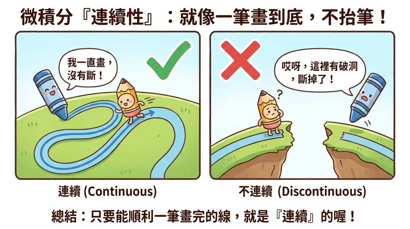 小學生也能懂的微積分:有趣的連續性大冒險