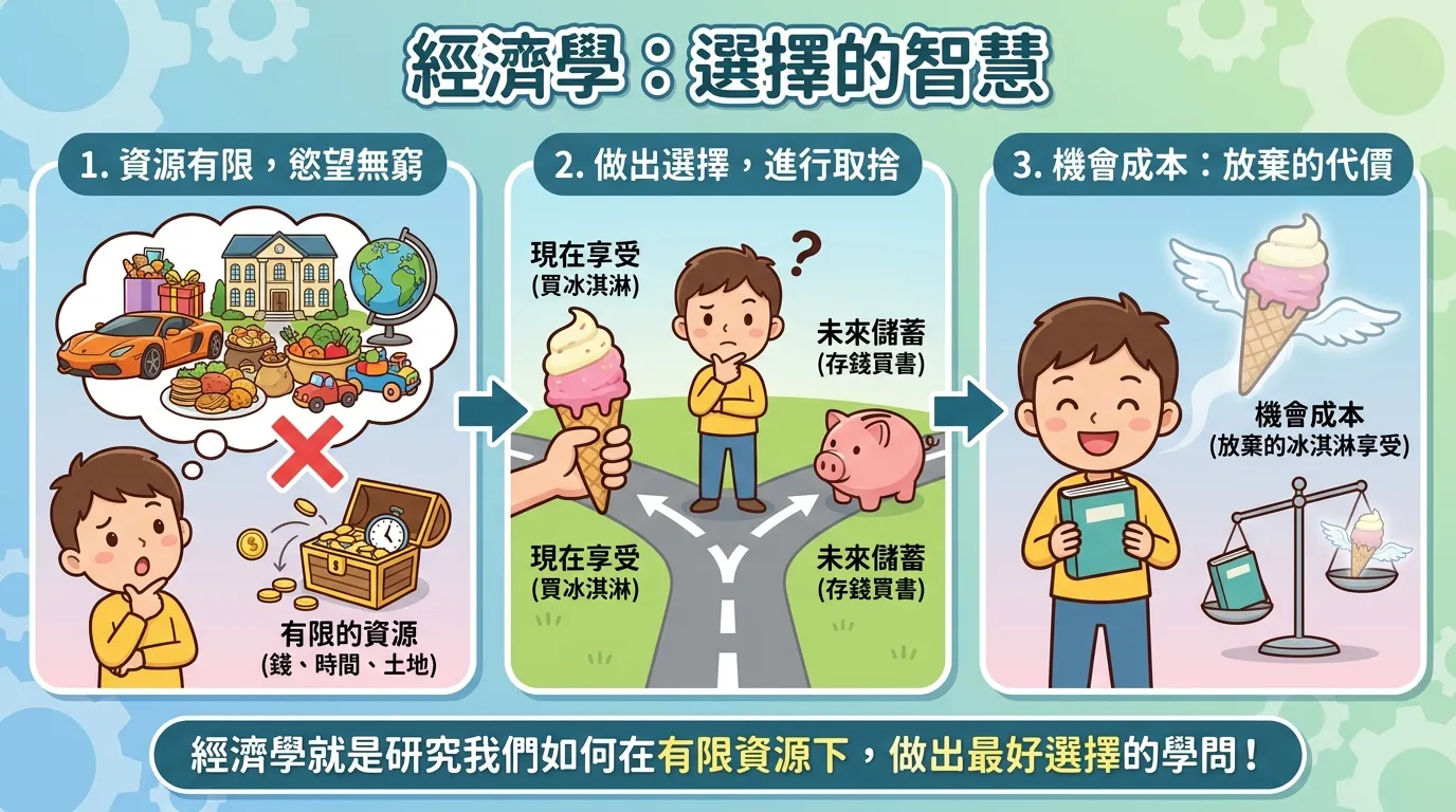 經濟學：選擇的智慧——簡單易懂的視覺指南