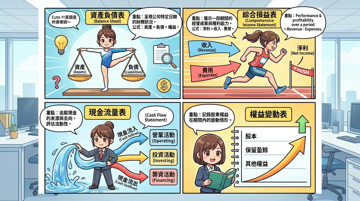 職人漫畫:擬人化會計四大報表教學指南