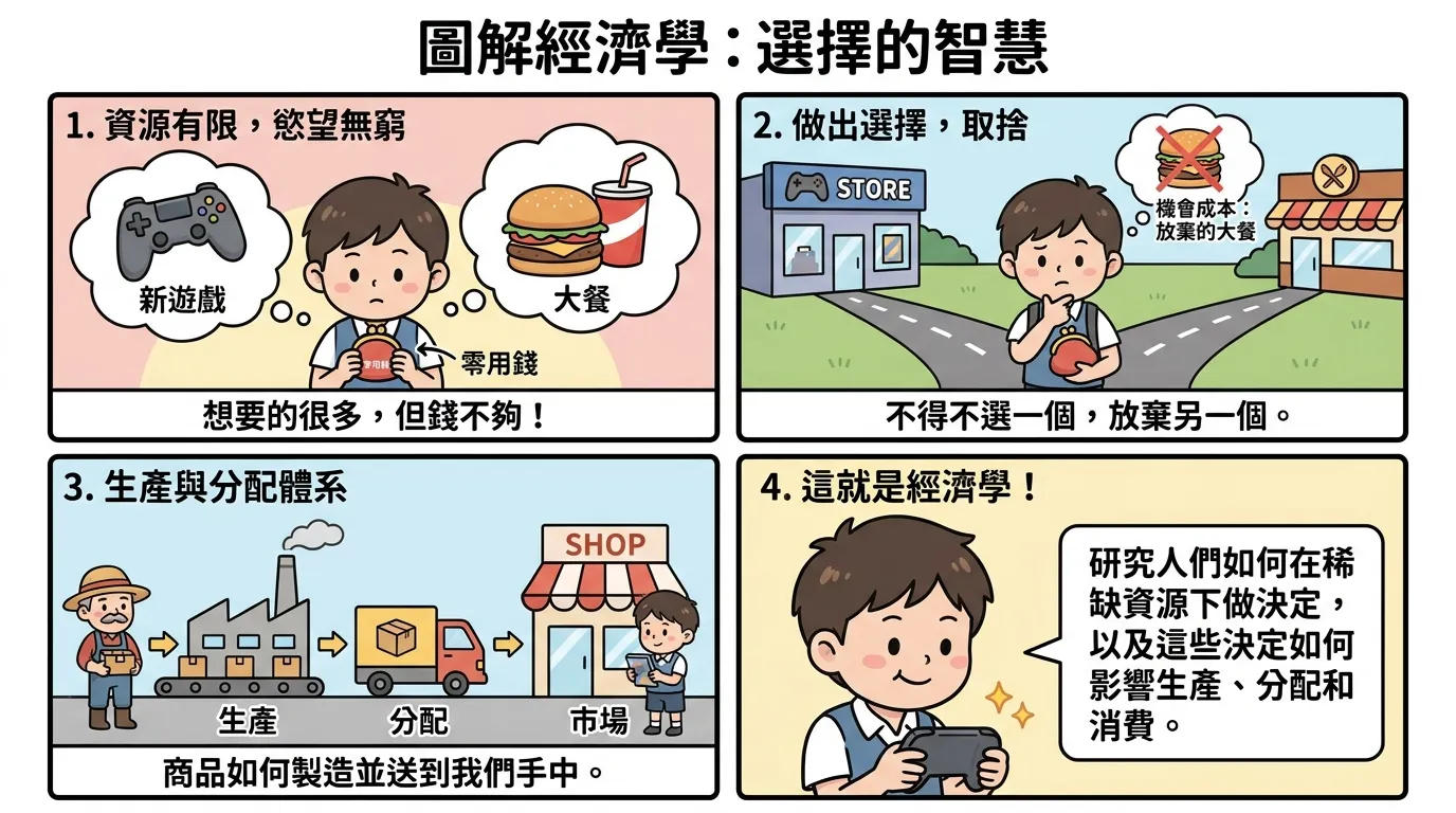 圖解經濟學：選擇的智慧四格漫畫