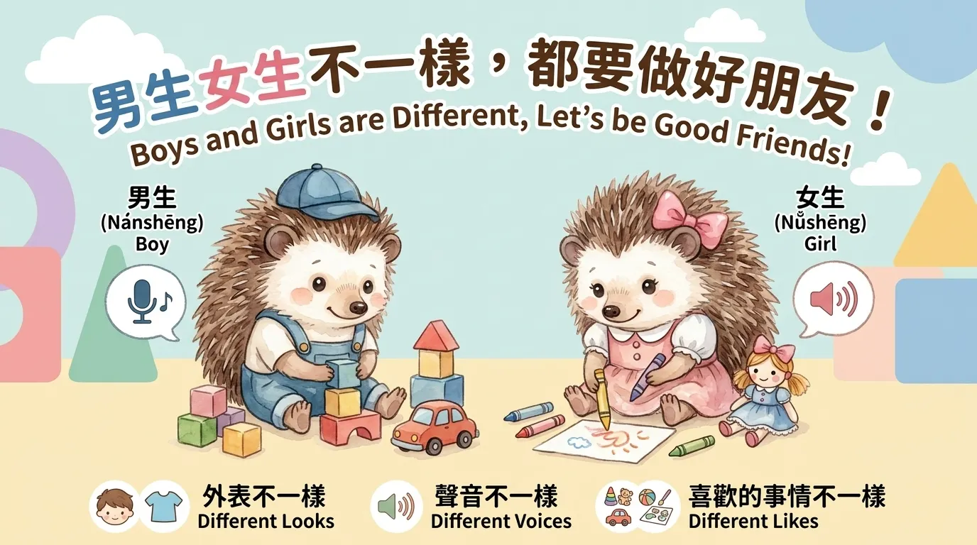 南台科大幼保系 4b2i0909小刺蝟好朋友：男生女生不一樣，我們都一樣棒