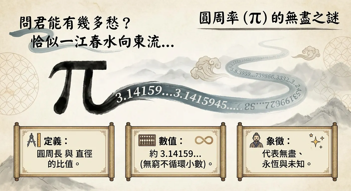 圓周率的詩意探索：無盡之謎