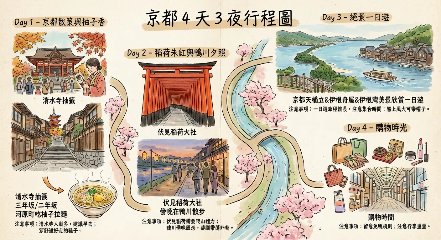 京都四日三夜:和風之旅全攻略