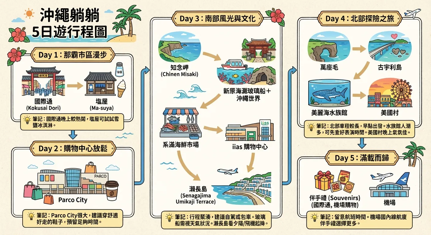 沖繩五日遊：從市區漫步到北部探險