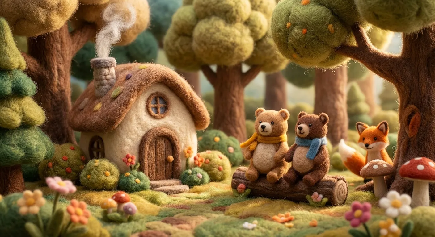 森林裡的羊毛氈童話