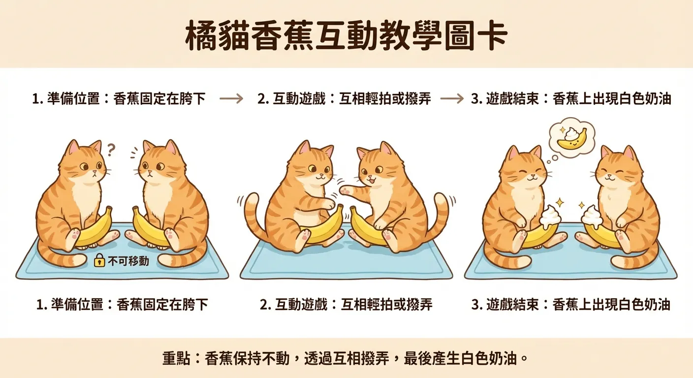 橘貓香蕉互動教學圖卡