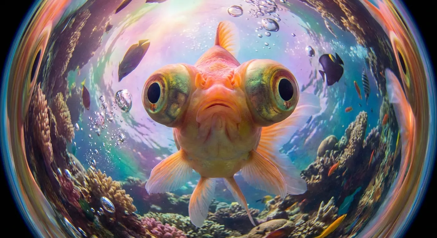 海底奇遇記:大眼金魚的超廣角視界