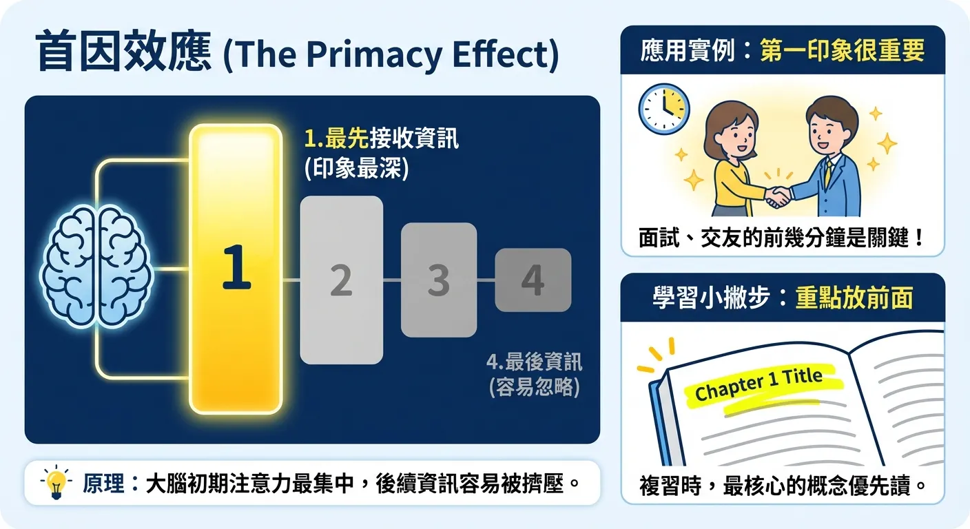 首因效應：理解資訊接收與應用