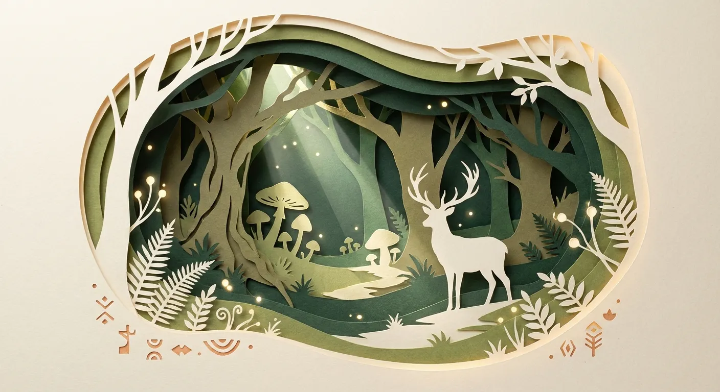 森林深處的光影鹿語