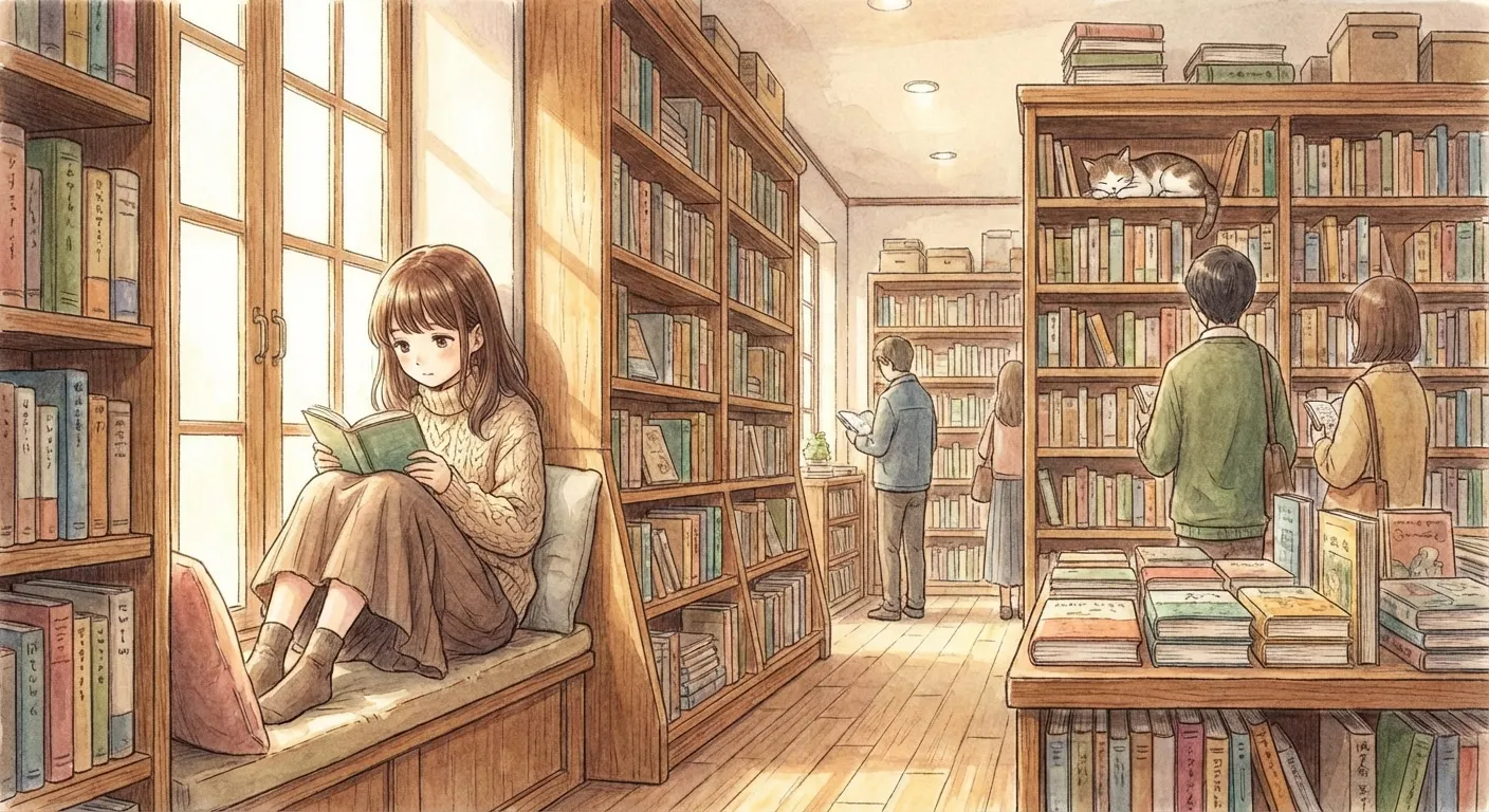 書店裡的冬日閱讀時光