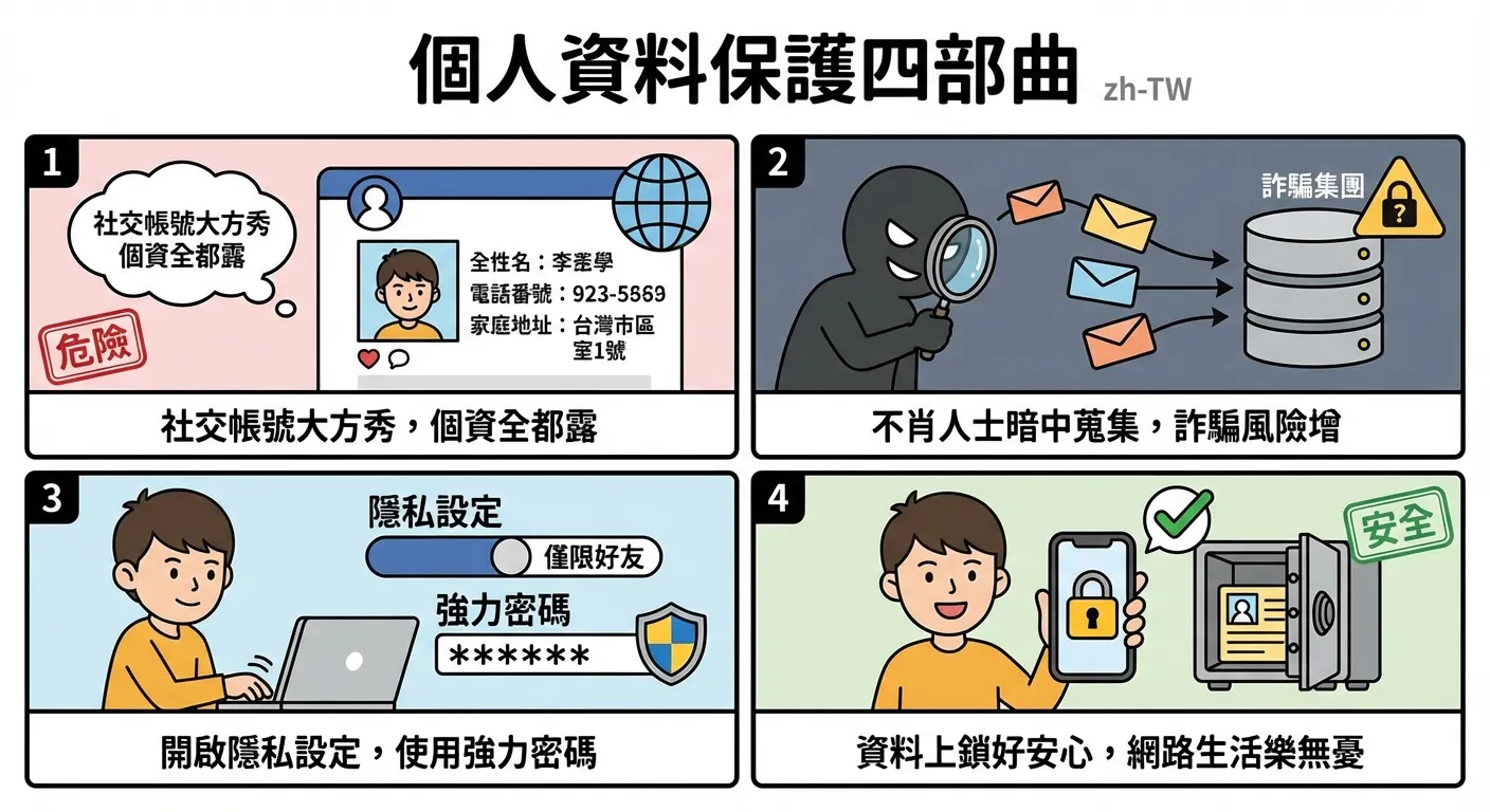 個資保護四部曲:安心網路生活指南個ㄗ