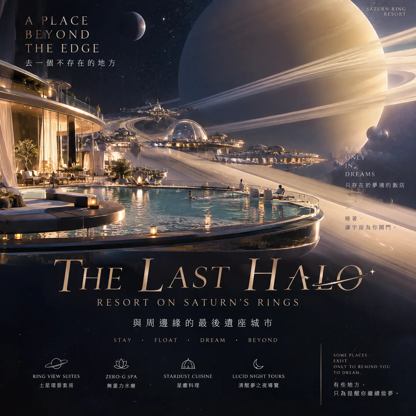末日光環:土星環上的夢境度假村廣告海報-I組