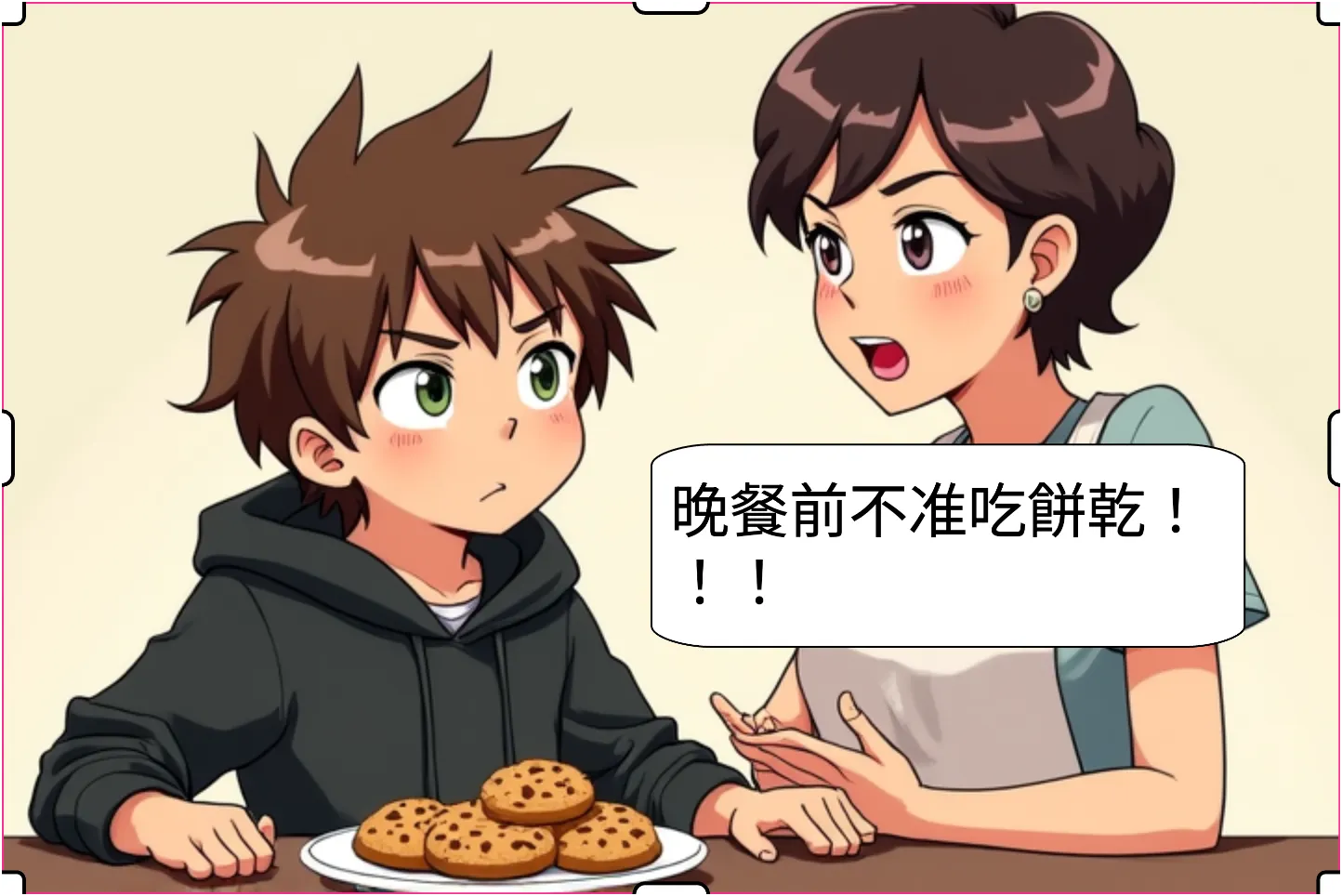 不准吃餅乾！