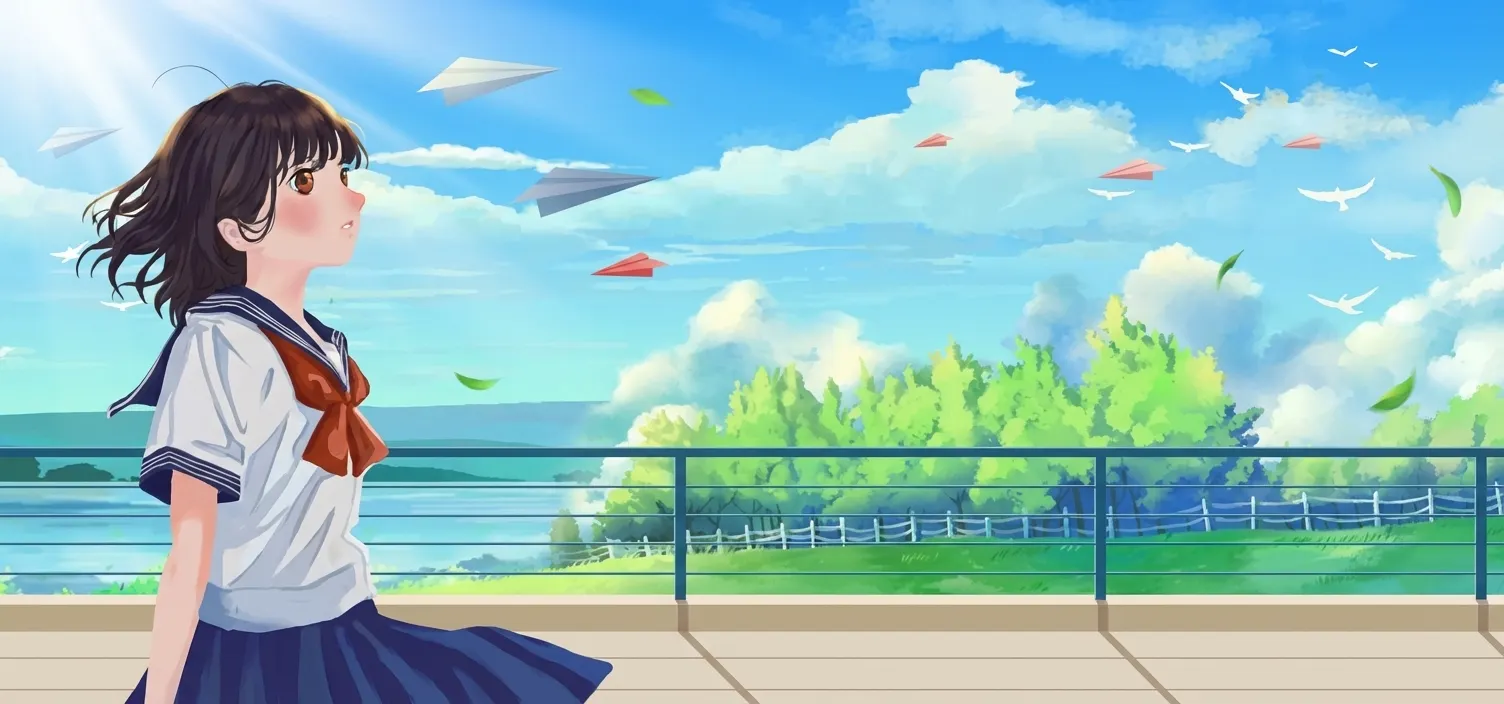 紙飛機與少女的晴空之夢