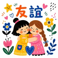 暖心時刻：純真友誼的擁抱