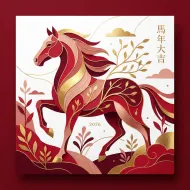 馬年賀卡