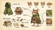 旅行鼠探險裝備設定圖