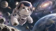 星際萌航：太空漫遊的小貓宇航員